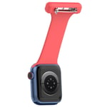 Apple Watch Ultra/Ultra 2 49mm, 9/8 45mm m.fl Klockrem för sjuksköterskor - Röd