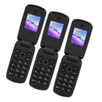 2G Flip Phone Dual SIM 1200mAh Dual SIM Flip Phone 1.77in Color Display Screen C