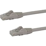 StarTech.com 10m CAT6 Ethernet Cable - Grey CAT 6 Gigabit Ethernet Wire -650MHz 100W PoE++ RJ45 UTP Category 6 Network/Patch Cord Snagless w/Strain Relief Fluke Tested UL/TIA Certified (N6PATC10MGR)