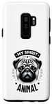 Coque pour Galaxy S9+ My Spirit Animal Croquis de carlin vintage