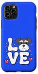 Coque pour iPhone 11 Pro Mini Schnauzer Lover Mini Schnauzer Chien Maman Enfants Filles Femmes