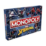 HASBRO Jeu de plateau Monopoly Spiderman - Incarnez un héros arachnide - Jeu amusant pour les enfants de 8 ans [Espagnol]