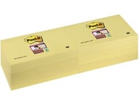 Post-It Super Sticky Klisterblock 655-12Sscy-Eu, Gult, 76X127mm, 90 Ark (3M0682)