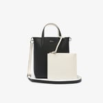 Lacoste Sac cabas vertical Anna réversible Taille Taille unique Noir Farine