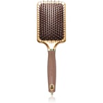 Olivia Garden Rectangular Paddle brush for easy combing Gold&Brown 1 pc