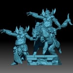 Donorg the Fat - Orc Shaman on foot and mounted - Kzk Minis