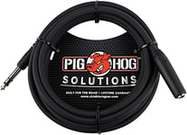 Pig Hog PHX14-10 1/4" TRSF to 1/4" TRSM Headphone Extension Cable, 10 Feet