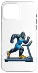 Coque pour iPhone 16 Pro Max Gorilla Running sur tapis de course Fitness Gym Entraînement