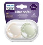 Tutti Philips Avent, 2 kpl, 0-6kk, ruskea/vihreä