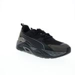 Puma RS-Trck Slate 39157701 Mens Black Mesh Lifestyle Trainers Shoes