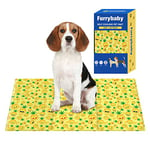 furrybaby Dog Cooling Mat, Pet Bed Dog Mat Self-Cooling Pad Cool Gel Bed Large Dog Cooling Pads Mats, No Need to Refrigerate or Freeze, Apply Indoors Outdoors Car(Yellow 50x90cm)