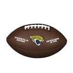 Wilson NFL Team Logo-Jaguars Ballon de football américain Unisex-Adult, Brown, ONE SIZE