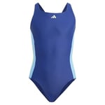 adidas Maillot de Bain 3 Bandes pour Fille, 5-6 Ans, Noir, 18 Mois