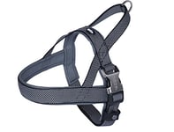 Nobby Harnais norvégien Classic Preno Royal - Gris - Largeur : 20 mm - Longueur : 58-69 cm + 54 cm