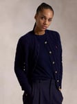 Polo Ralph Lauren Wool Cashmere Cardigan, Navy