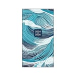 2025 Pocket Planner: Two-Year-Plus Monthly Pocket Calendar Planner (29-Month): August 2024 - December 2026, 6.5" x 3.5" - Ocean Swell