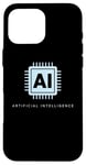 Coque pour iPhone 16 Pro Max Technologie de puce informatique intelligence artificielle IA