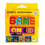 MDI Australia Gamer Stylish Coasters Set Pack of Four Premium Quality Coasters