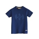 Superga Childrens Unisex Childrens/Kids Repeat Logo T-Shirt (Navy) Cotton - Size 6Y