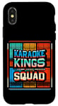 Coque pour iPhone X/XS Karaoke Kings Squad Singing Party Fun Group Talent -