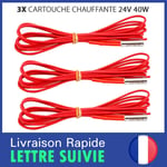 3x Résistance cartouche chauffante 24V 40W pour Creality Ender 3 / 3 Pro / 4 / 5