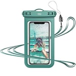 YOSH Waterproof Phone Case, Underwater Waterproof Phone Pouch for Swimming Beach Fishing Dustproof for iPhone 16 15 14 13 12 11 Pro XS XR 8, Samsung S24 S23 S22 S21 A55, HUAWEI P30 up to 6.8"-Green