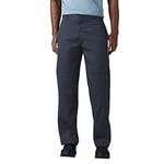 Dickies Men's Loose Fit Double Knee Work Pant, Dark Navy, 33W x 32L