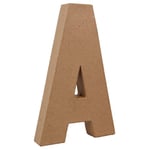 Country Love Crafts 8.25-inch/ 20.5cm 3D Letter A Papier Mache, Beige