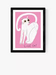 EAST END PRINTS Keren Parmley 'Cool Cat' Framed Print