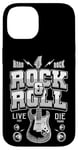 Coque pour iPhone 14 Chemises Rock & Roll, I Love Rock Music, Rock & Roll Freedom