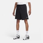 Nike Club Men's Knit Shorts BLACK/WHITE, storlek X-Small