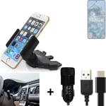 For Google Pixel 8 Pro + CHARGER Mount holder for Car radio cd bracket