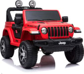 Super Toys Super Toys Jeep Wrangler Rubicon Mjuka Hjul, Nysatt Säte, 4X4, Fullt Val - Färg/Dk-Jwr555