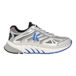 KENZO Tech Runner Pace Trainers Sneakers Silver Low Lace Up EU42 UK8 NEW RRP 355