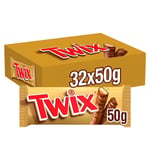 Twix Chocolate Bars, 32 x 50g Chocolate Bars