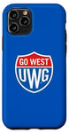 Coque pour iPhone 11 Pro University of West Georgia UWG Wolves Go West Shield Logo