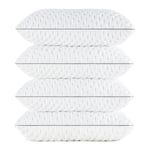 BedStory Pillows 4 Pack Memory Foam Pillows for Sleeping, Soft & Firm Pillow for Neck and Shoulder Pain, Hypoallergenic Hotel Adjustable for Side Sleeper Pillow - 50x75 cm