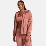 Veste oversize entièrement zippée Under Armour Vanish Elite Woven pour femme Canyon Rose / Canyon Rose L