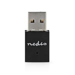 Nedis Dongle réseau | Wi-FI | N300 | 2.4 GHz | USB2.0 | Wi-FI Speed Total : 300 Mbps | Windows 10 / Windows 11 / Windows 8