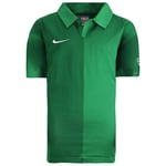 Nike Childrens Unisex Swoosh Kids Green Football Top - Size X-Large