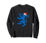 Happy Christmas Scotland Scottish Rampant Lion Santa Hat Sweatshirt