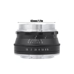 25mm F1.8 Mirrorless Camera Lens M4/3 Mount For E M5 E M5II E M10 E FST