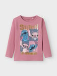 Name It Nyrans Stitch Long Sleeve Top - Jente - Rosa - 116