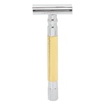 Double Edge Safety Razor pitkävartinen sinkkiseos Manuaalinen Safety Razor Miesten parranajokone ilman teräkultaa