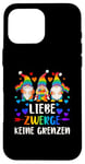 Coque pour iPhone 16 Pro Max LGBT Pride,Nains de jardin, Arc-en-ciel, allemand