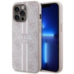 Guess iPhone 13 Pro Max Mobilskal MagSafe Printed Stripes - Rosa