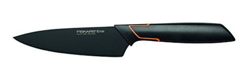 Fiskars Couteau Deba, Design moderne, Longueur totale: 24 cm, Acier/Plastique, Edge, 1003096, Noir