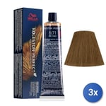 3x Wella Koleston Perfect Couleur Pour Cheveux Marron 60 ML