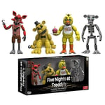 2024 Five Nights At Freddy's Actionfigur FNAF Skräckspel Foxy Bonnie Bear Samlarmodell 4st Figurer Leksaker Boxade Gåvor A