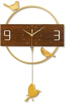 Horloge Murale Créative Style Nordique Horloge À Pendule Horloge Murale Oiseau Minimaliste Moderne